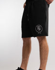 Caviar Black Embroidered Shorts