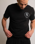 Camiseta Caviar Negra Bordada